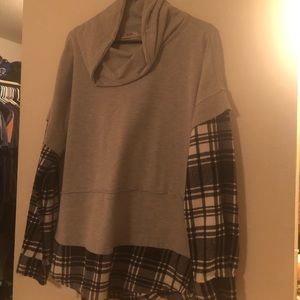 Flannel Sweatshirt!!! SOLD ❤️